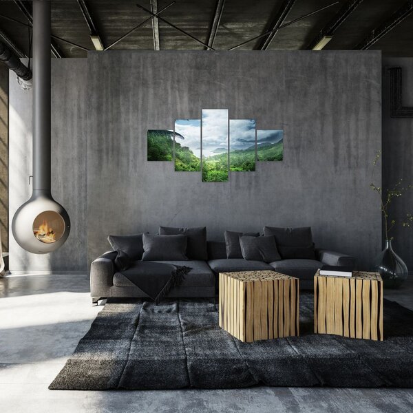 Obraz - Dżungla Seszeli (125x70 cm)