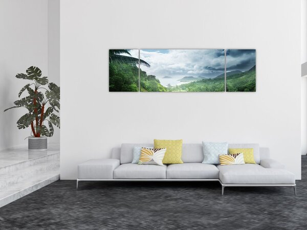 Obraz - Dżungla Seszeli (170x50 cm)