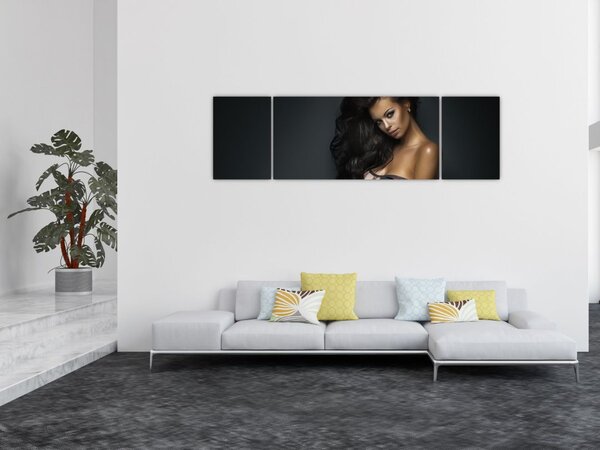 Obraz - Portret uwodzicielskiej kobiety (170x50 cm)