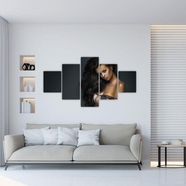 Obraz - Portret uwodzicielskiej kobiety (125x70 cm)