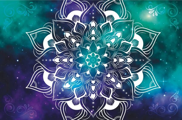 Tapeta nowoczesna mandala z orientalnym wzorem