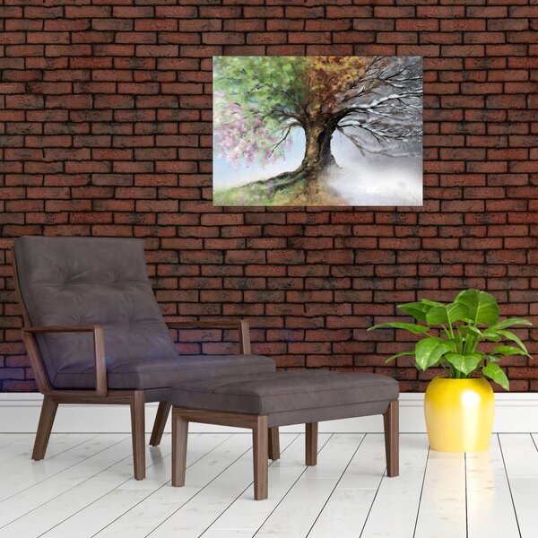 Obraz - Drzewo czterech pór roku (70x50 cm)