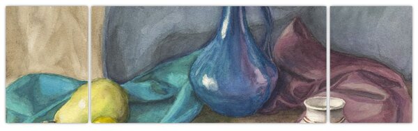 Obraz - Malowana martwa natura (170x50 cm)