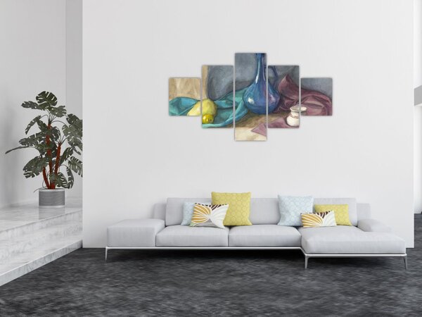 Obraz - Malowana martwa natura (125x70 cm)