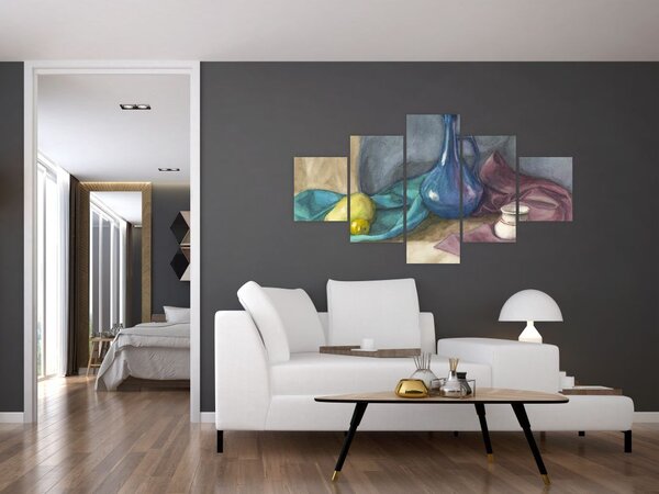 Obraz - Malowana martwa natura (125x70 cm)