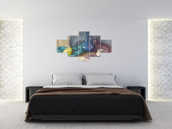Obraz - Malowana martwa natura (125x70 cm)