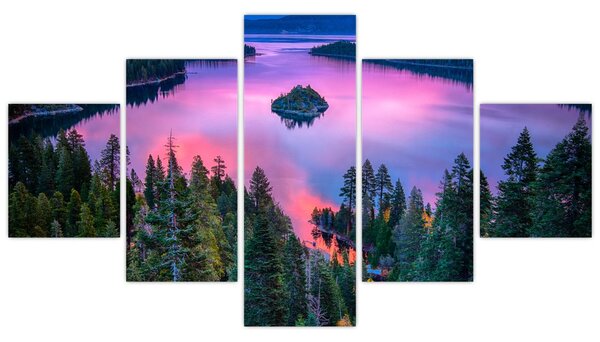 Obraz - Jezioro Tahoe, Sierra Nevada, Kalifornia, USA (125x70 cm)