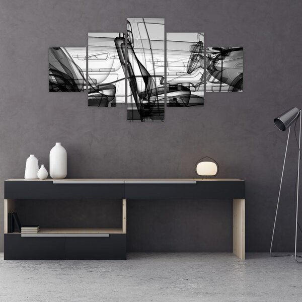 Obraz - Model samochodu 3D (125x70 cm)