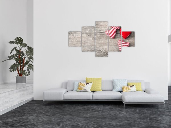 Obraz - Serca (125x70 cm)