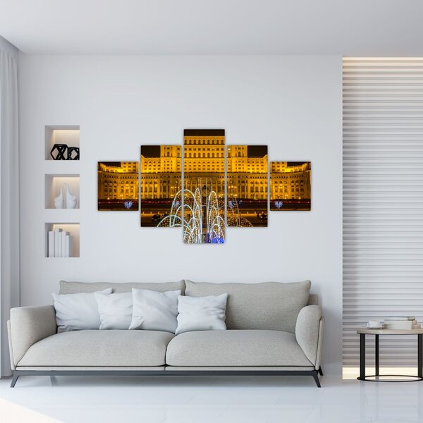 Obraz - Pałac Parlamentu, Bukareszt Rumunia (125x70 cm)