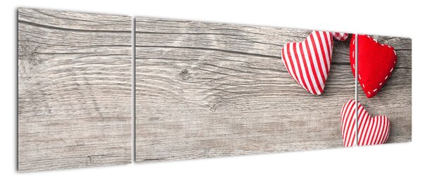 Obraz - Serca (170x50 cm)