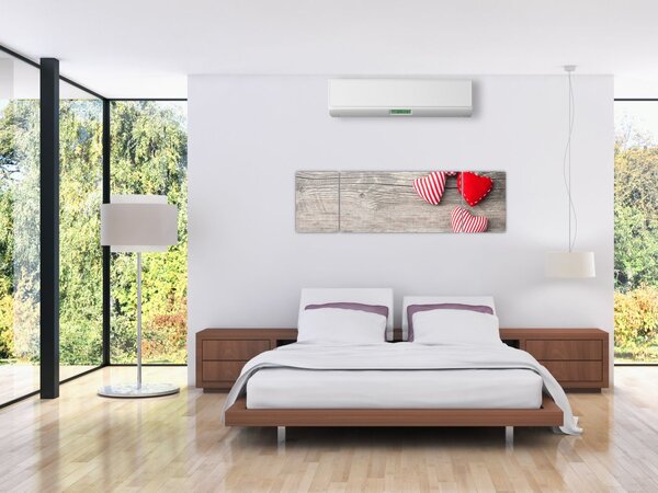 Obraz - Serca (170x50 cm)