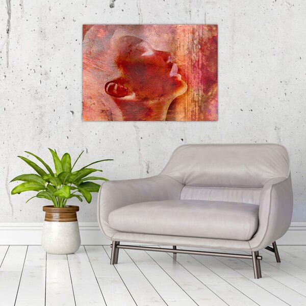 Obraz - Profil twarzy kobiety (70x50 cm)