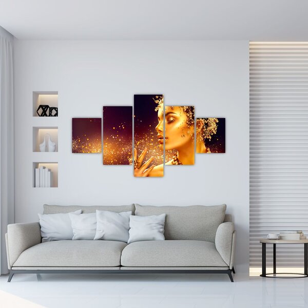 Obraz - Złota Królowa (125x70 cm)