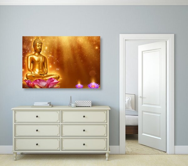 Obraz złoty Budda