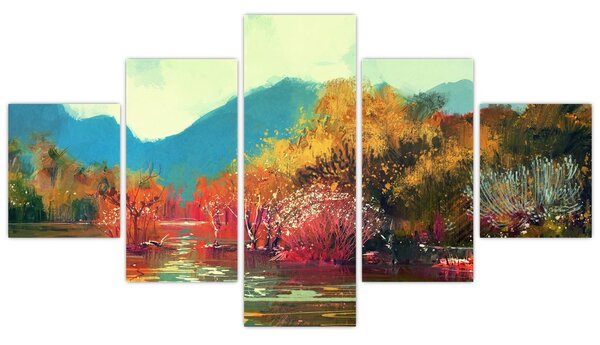 Obraz - Kolory jesieni (125x70 cm)