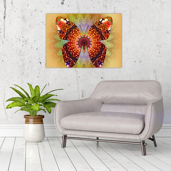 Obraz - Etno motyl (70x50 cm)