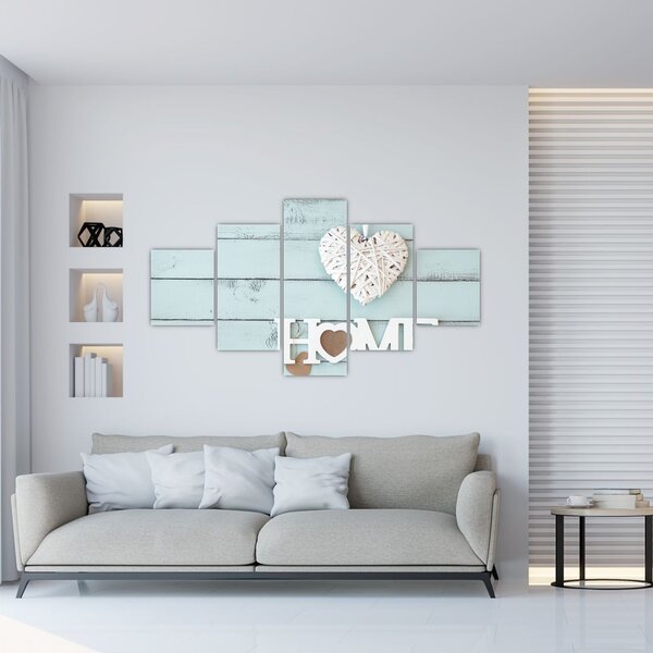 Obraz - I love home (125x70 cm)