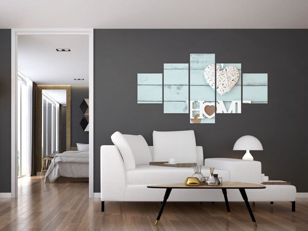 Obraz - I love home (125x70 cm)