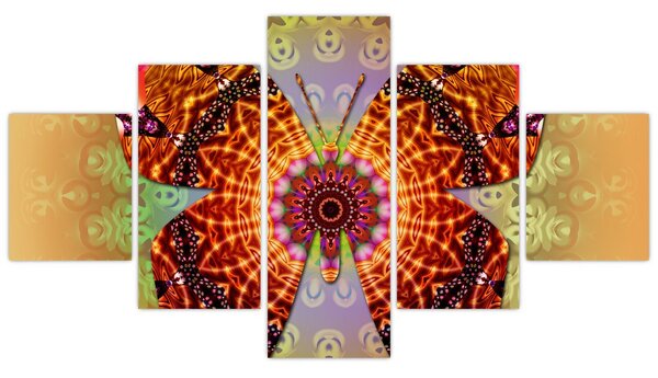 Obraz - Etno motyl (125x70 cm)