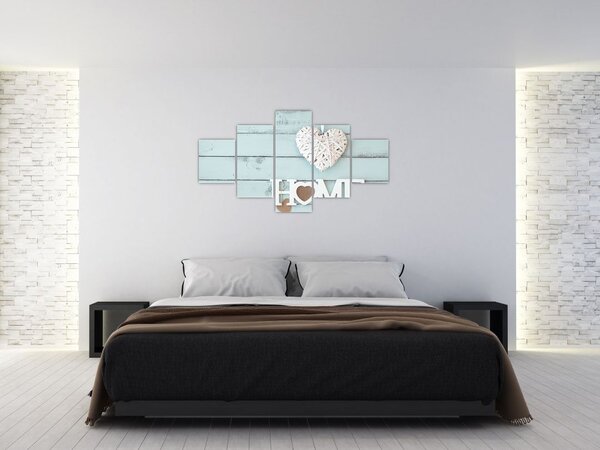 Obraz - I love home (125x70 cm)