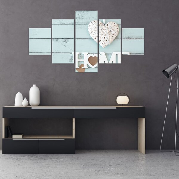 Obraz - I love home (125x70 cm)