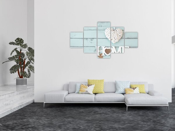 Obraz - I love home (125x70 cm)