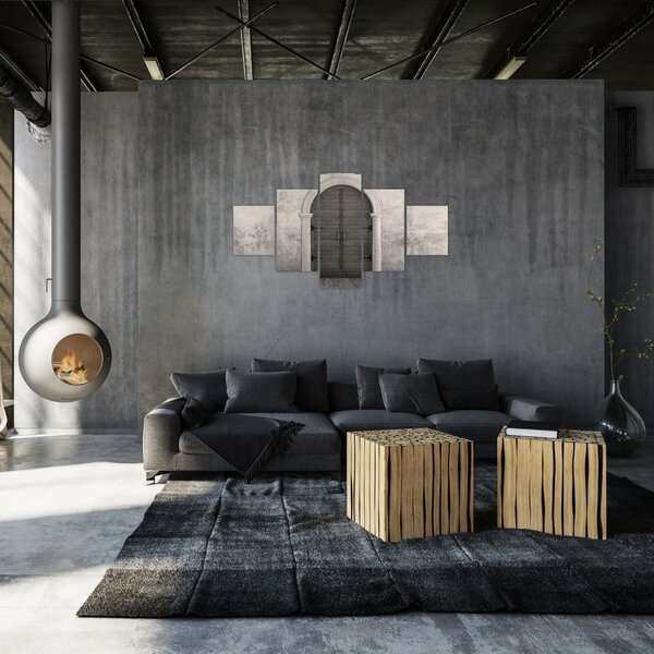 Obraz - Tajemnicze drzwi (125x70 cm)