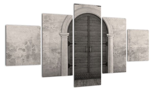 Obraz - Tajemnicze drzwi (125x70 cm)