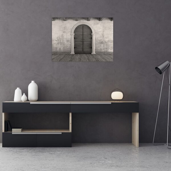 Obraz - Tajemnicze drzwi (70x50 cm)
