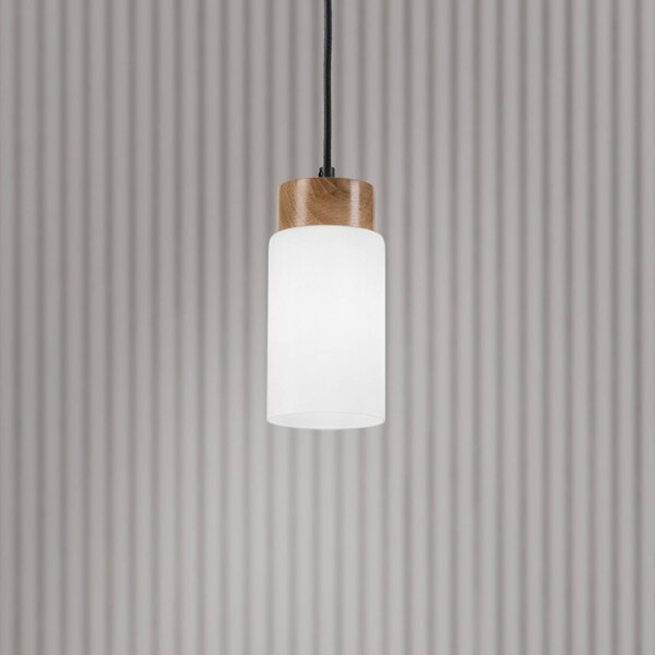 Lampa wisząca szklana Markus Lamkur, możliwość ściemniania, biały / opal, salon / jadalnia, szkło, skandynawski