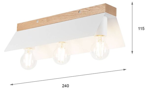 Lampa sufitowa Esme Lamkur, możliwość ściemniania, biały / opal, salon / jadalnia, metal, nowoczesny