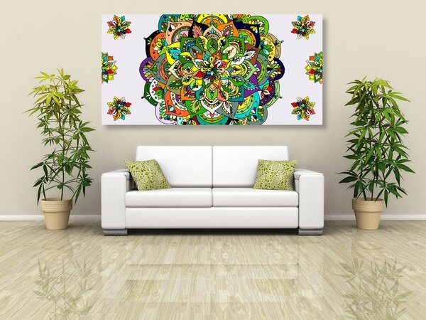 Obraz zielona Mandala