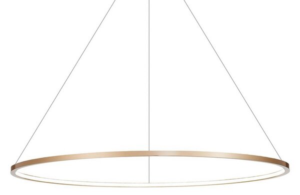 Lampa wisząca Saturno Milagro Lighting, mosiężny / złoty, salon / jadalnia, aluminium, nowoczesny