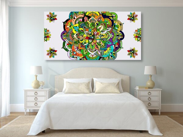 Obraz zielona Mandala