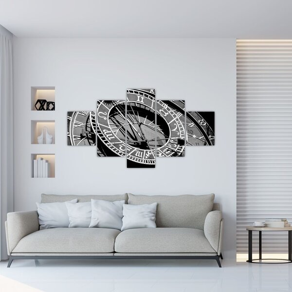 Obraz - Zegar astronomiczny, Praga, Czechy (125x70 cm)