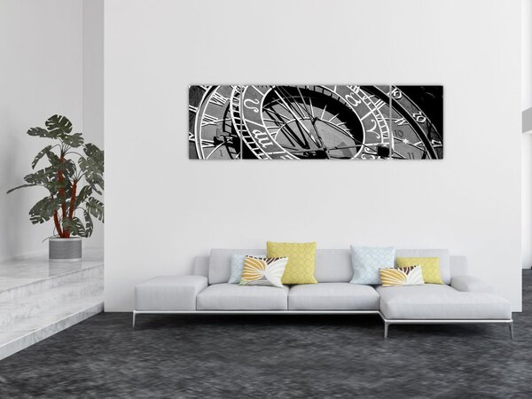 Obraz - Zegar astronomiczny, Praga, Czechy (170x50 cm)