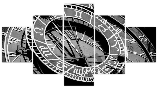 Obraz - Zegar astronomiczny, Praga, Czechy (125x70 cm)