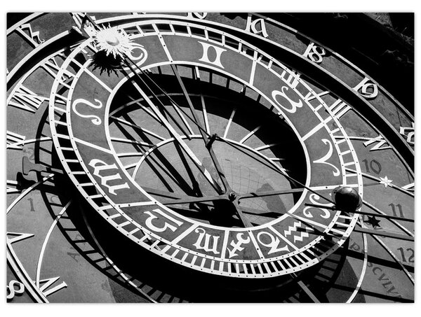 Obraz - Zegar astronomiczny, Praga, Czechy (70x50 cm)