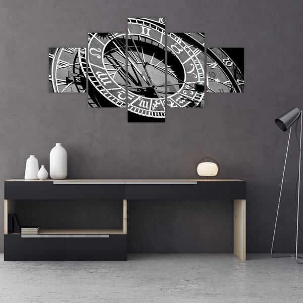 Obraz - Zegar astronomiczny, Praga, Czechy (125x70 cm)