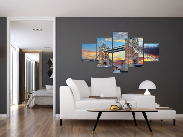 Obraz - Tower Bridge, Londyn, Anglia (125x70 cm)