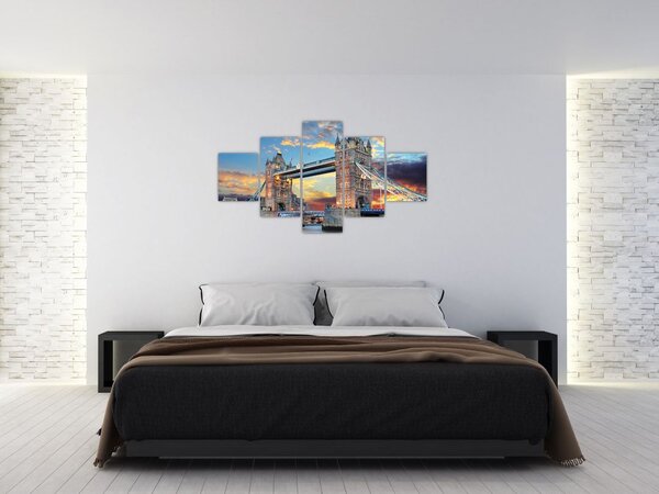 Obraz - Tower Bridge, Londyn, Anglia (125x70 cm)
