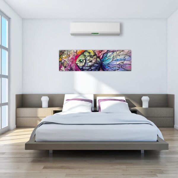 Obraz - Kolorowa rybka (170x50 cm)