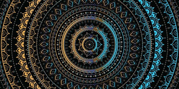 Obraz Mandala z motywem słońca