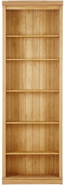 Regał z litego drewna sosnowego w naturalnym kolorze 74x223x37 cm Anita – Støraa