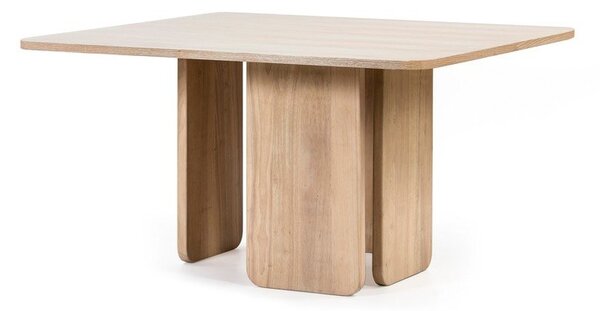 Stół do jadalni w dekorze drewna jesionowego Teulat Arq, 137x137 cm
