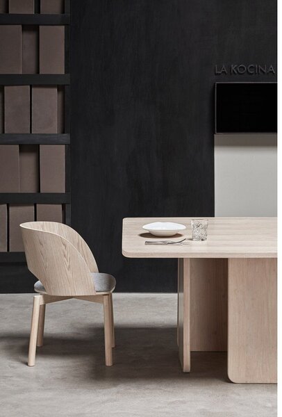 Stół do jadalni w dekorze drewna jesionowego Teulat Arq, 137x137 cm