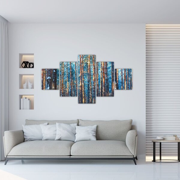 Obraz - Zimowy las (125x70 cm)