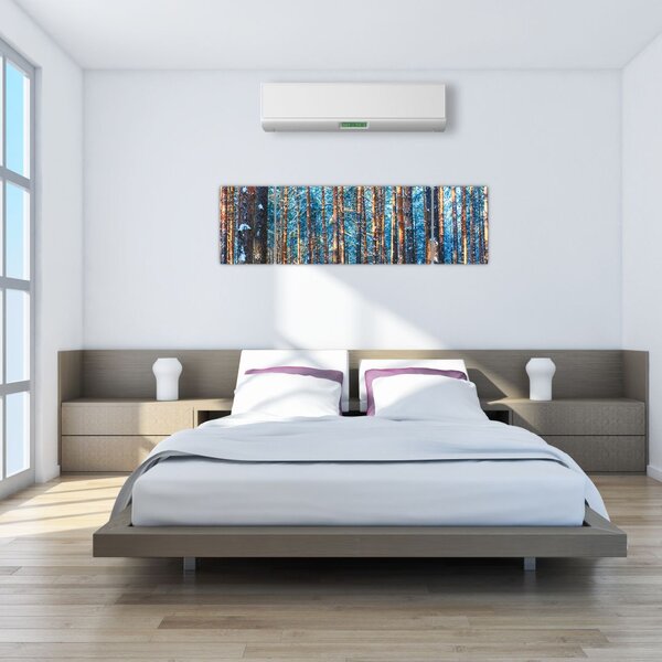 Obraz - Zimowy las (170x50 cm)