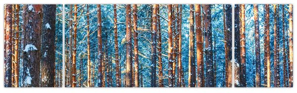 Obraz - Zimowy las (170x50 cm)
